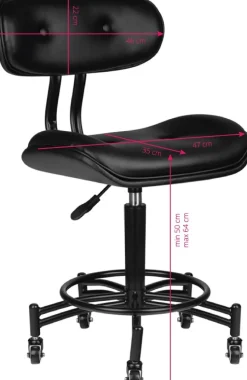 Gabbiano Black Florence Stool