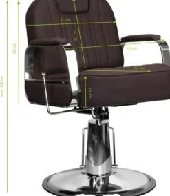 Gabbiano Brown Stern Barber Chair