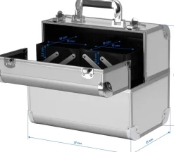 Gabbiano Cosmetic Case Silver 40