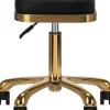 Gabbiano Cosmetic Stool Black Gold