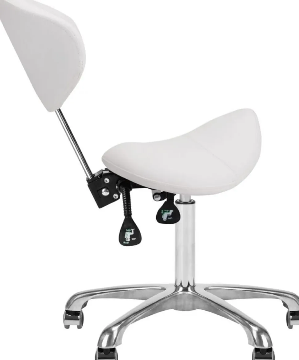 Gabbiano Cosmetic Stool Giovanni White