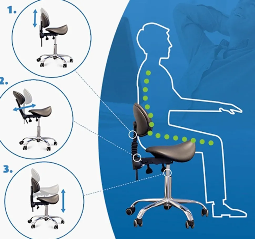 Gabbiano Cosmetic Stool Giovanni White