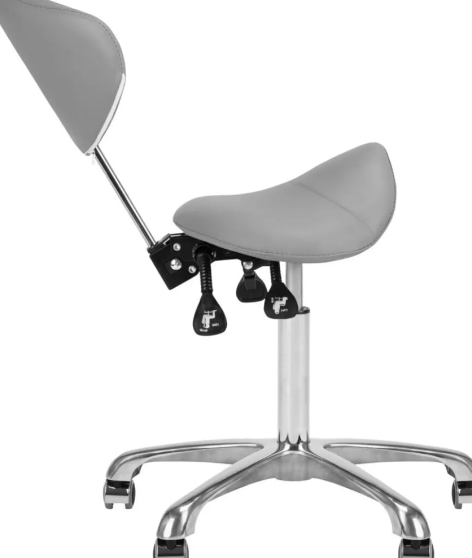 Gabbiano Cosmetic Stool Giovanni Grey