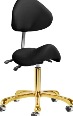 Gabbiano Cosmetic Stool Giovanni Black Gold