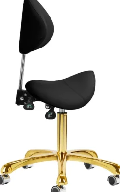 Gabbiano Cosmetic Stool Giovanni Black Gold