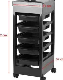 Gabbiano Hairdresser Helper Black 048A