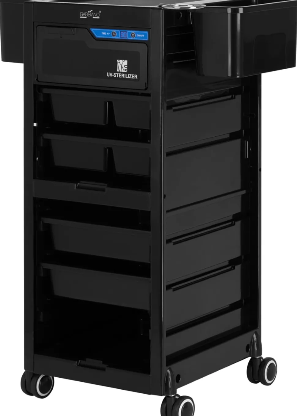 Gabbiano Hairdresser Helper With UV Sterilizer Black