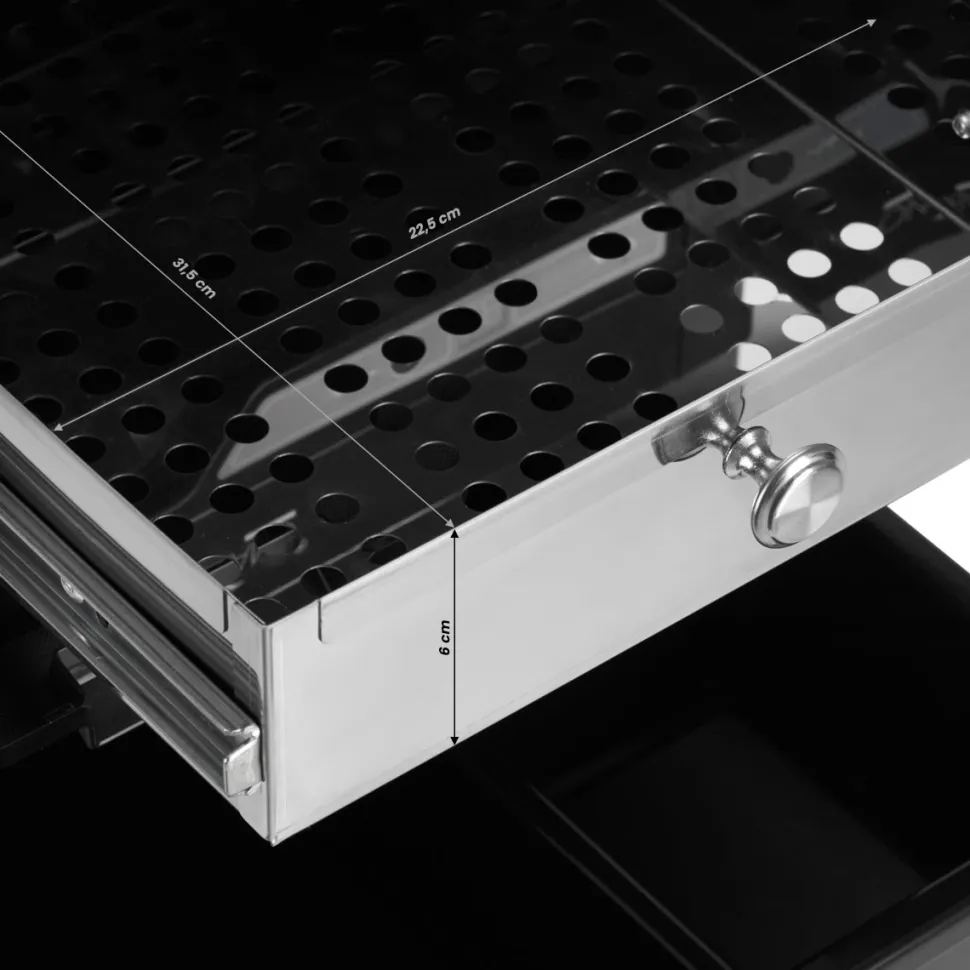 Gabbiano Hairdresser Helper With UV Sterilizer Black