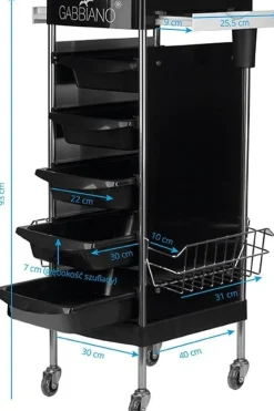 Gabbiano Hairdresser Helper Black fx11e