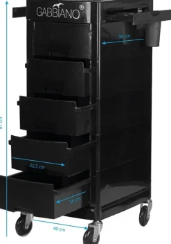 Gabbiano Hairdresser Helper Black FT65-A