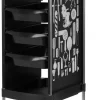 Gabbiano Hairdresser Trolley Black Graphics