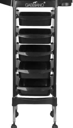 Gabbiano Hairdresser Trolley Black FX