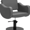 Gabbiano Hairdressing Chair Sewilla Gray Black Base