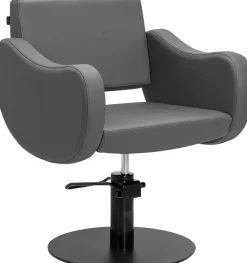 Gabbiano Hairdressing Chair Sewilla Gray Black Base