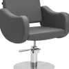 Gabbiano Hairdressing Chair Sewilla Gray Inox Base