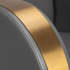 Gabbiano Hairdressing Chair Malaga Gold Grey