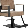 Gabbiano Hairdressing Chair Modena Old Brown