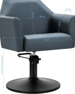Gabbiano Hairdressing Chair 008-75 Graphite