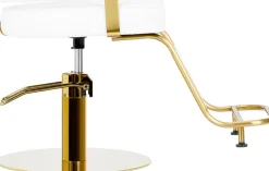Gabbiano Hairdressing Chair Gabbiano Linz NQ Gold White