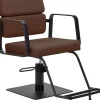 Gabbiano Hairdressing Chair Porto Black Chocolate