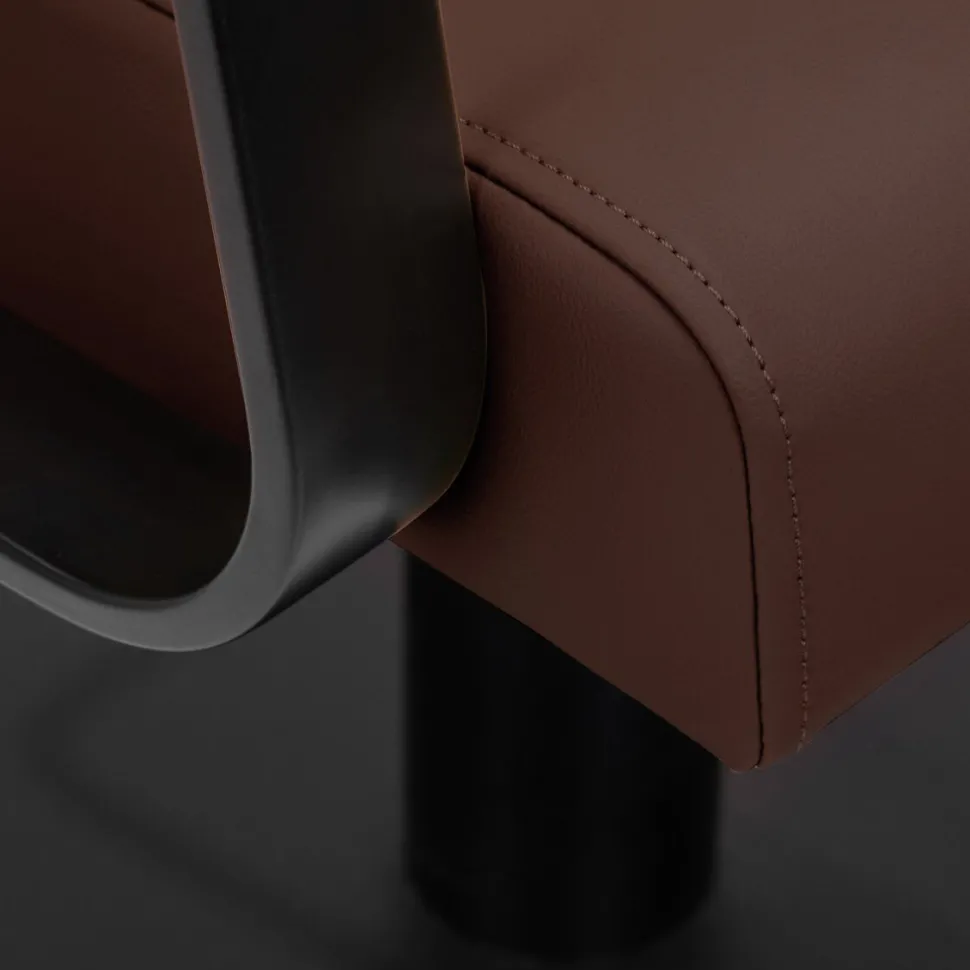 Gabbiano Hairdressing Chair Porto Black Chocolate