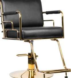 Gabbiano Hairdressing Chair Prato Gold Black