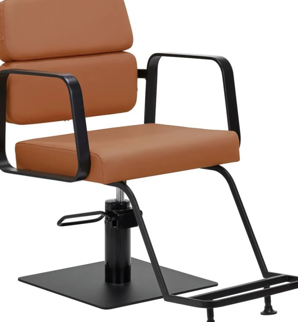 Gabbiano Hairdressing Chair Porto Black Orange
