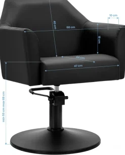 Gabbiano Hairdressing Chair Davos Black