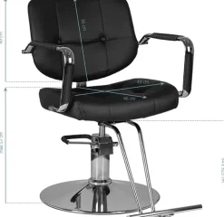 Gabbiano Hairdressing Chair Vigo - Black