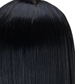 Gabbiano Hairdressing Training Head Synthetic Black Length 55 cm