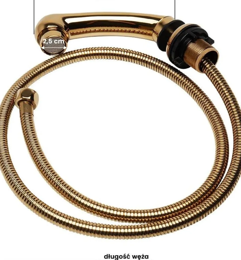 Gabbiano Hairdressing Wash Unit Handset Gold Small