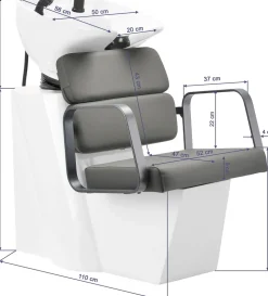 Gabbiano Porto Hair Wash Unit Gray