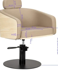 Gabbiano Woody Hairdressing Chair Beige