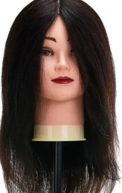 Gabbiano WZ1 Hairdressing Training Head Natural Hair - 30 cm