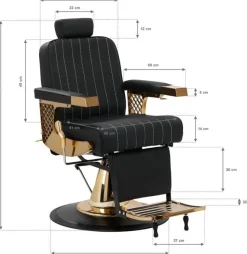 Gabianno Barber Chair Marcus Gold