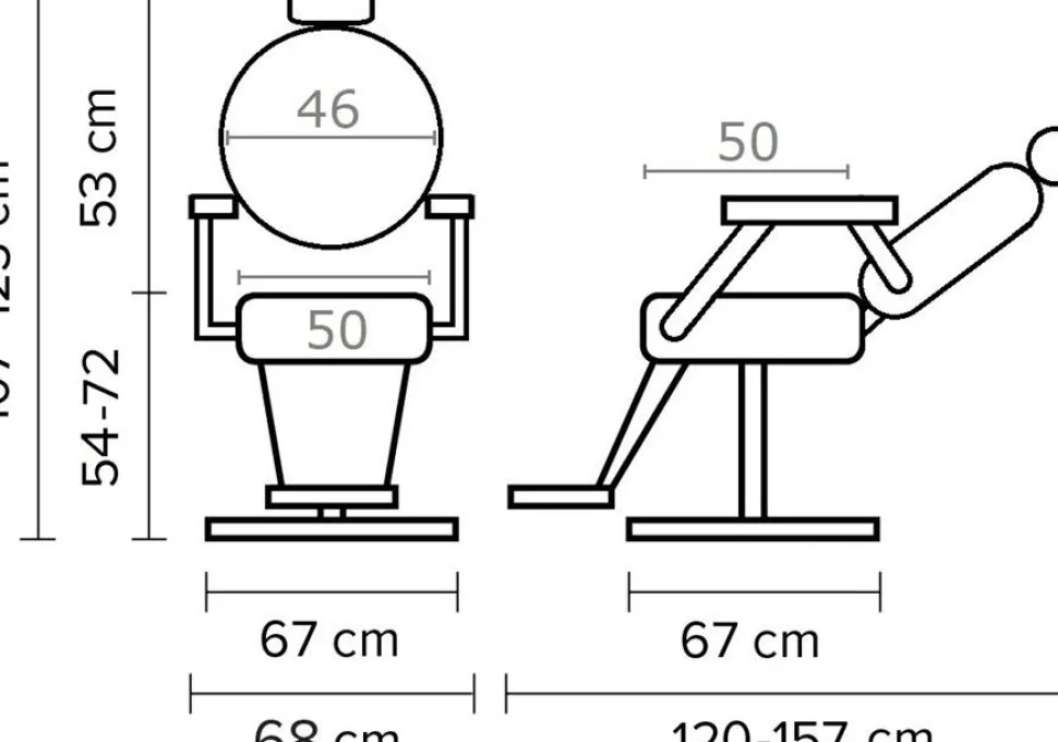 Hairway Barber Stol "Romeo" Black