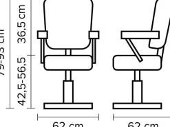 Hairway Styling Chair Neo Deluxe Black