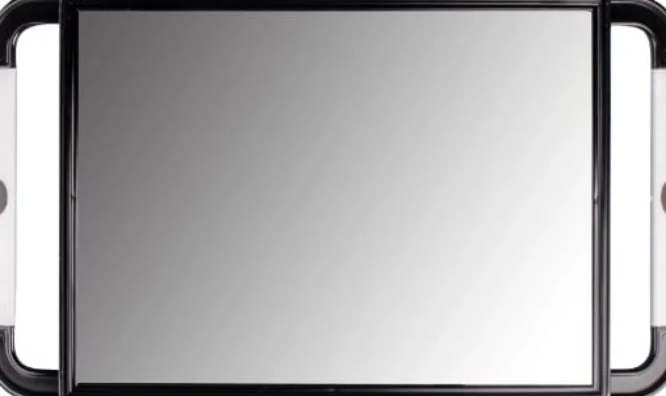 JRL Mirror Large Hand Held Mirror - Black