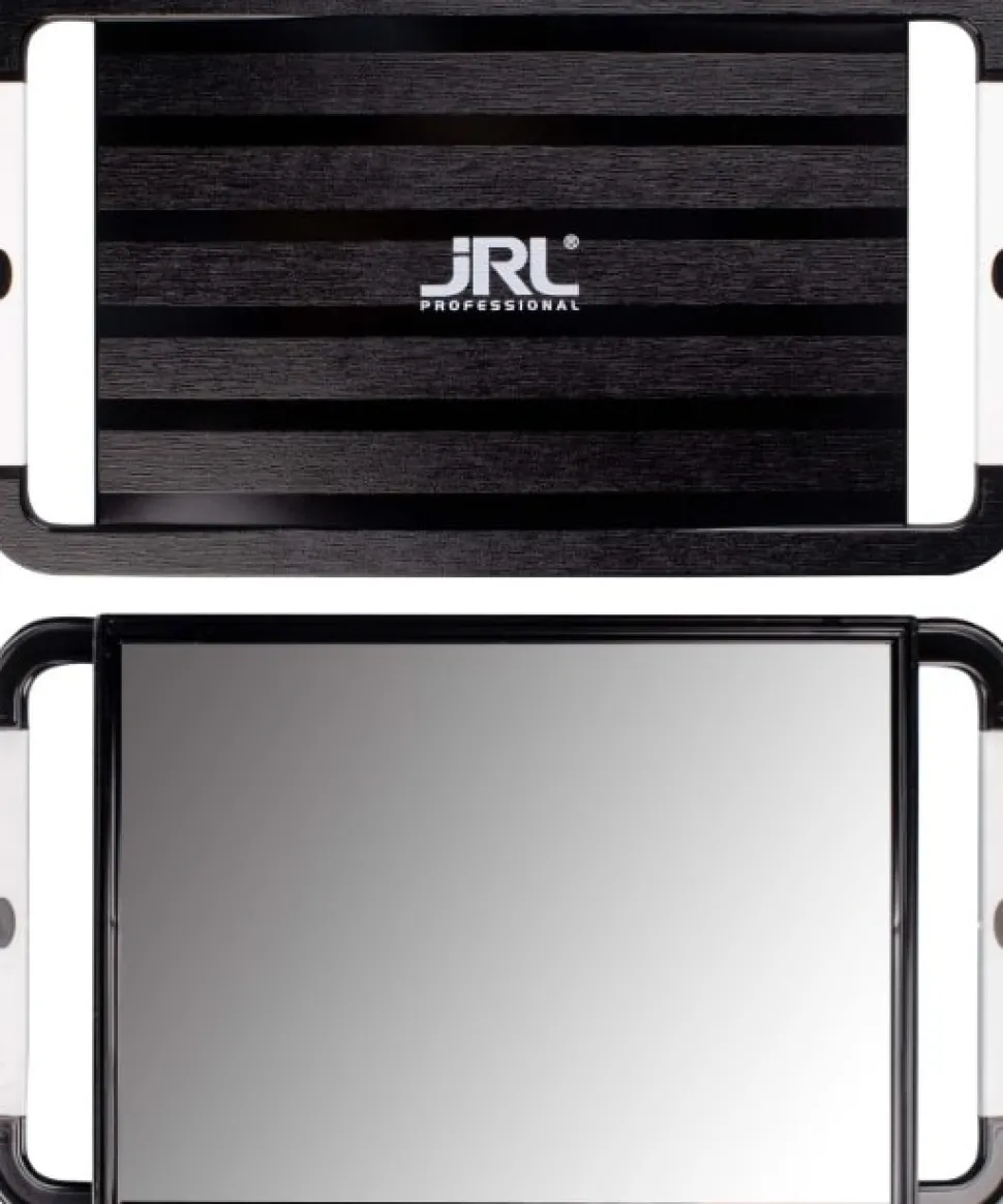 JRL Mirror Large Hand Held Mirror - Black