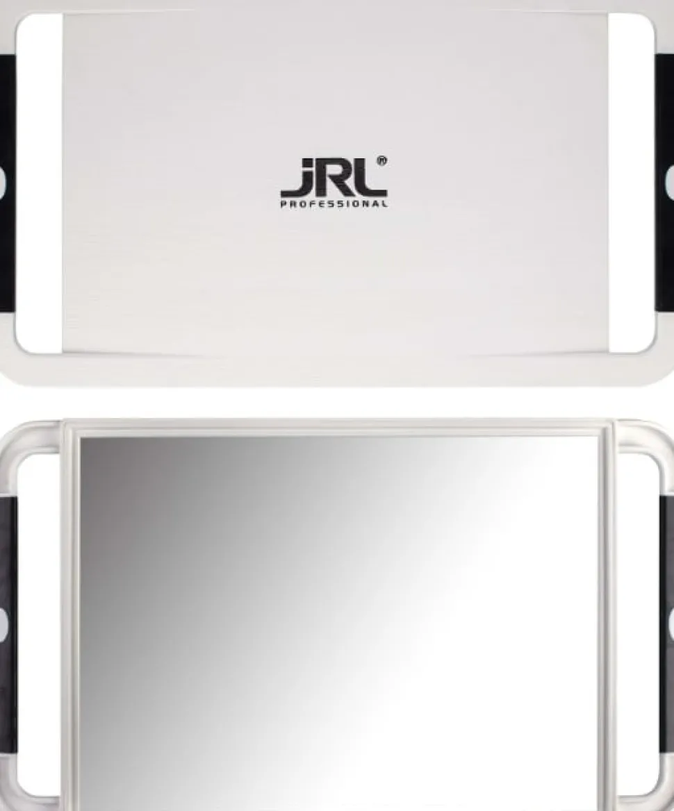 JRL Mirror Large Hand Held Mirror - White
