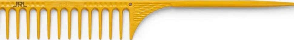 JRL Professional - Fine Teeth Tail Comb 9.8" Yellow