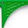 JRL Professional - Fine Teeth Tail Comb 9.8" Green