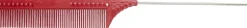 JRL Professional - Pin Tail Comb 8,8" Red