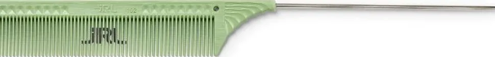 JRL Professional - Pin tail comb 8,8" Light green
