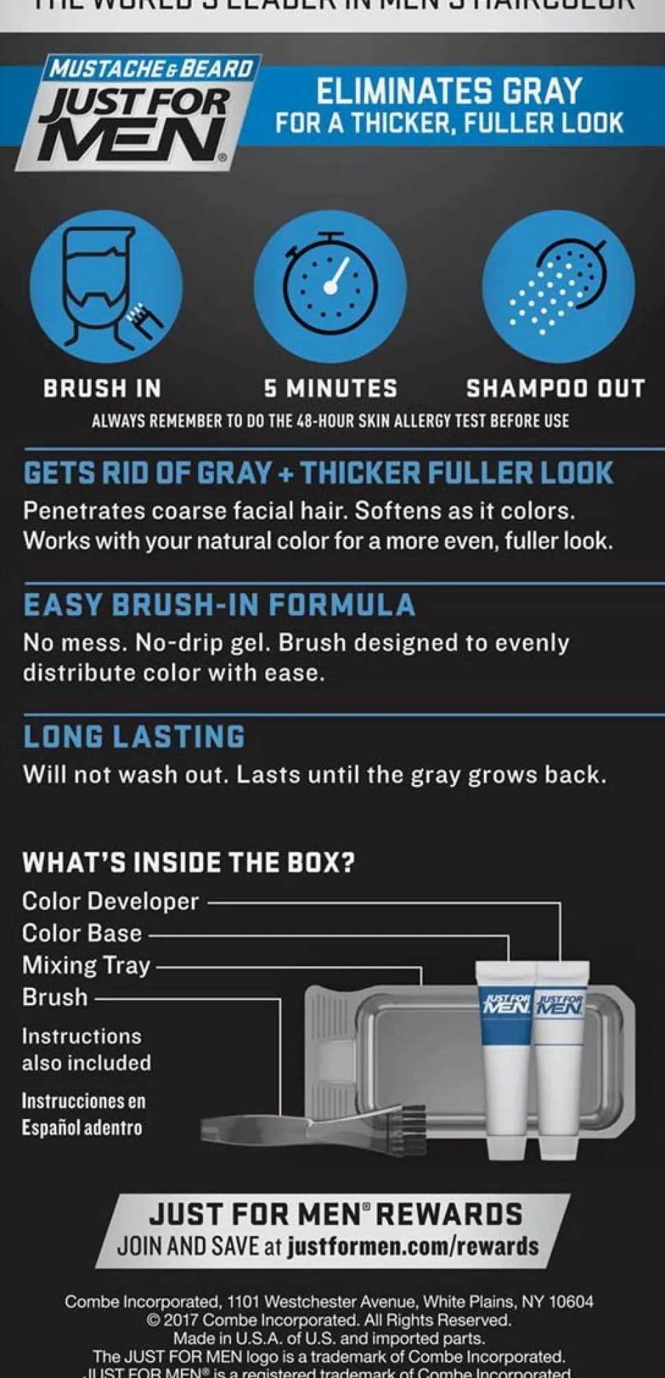 Just For Men - Mustache & Beard Color (Dark Brown)