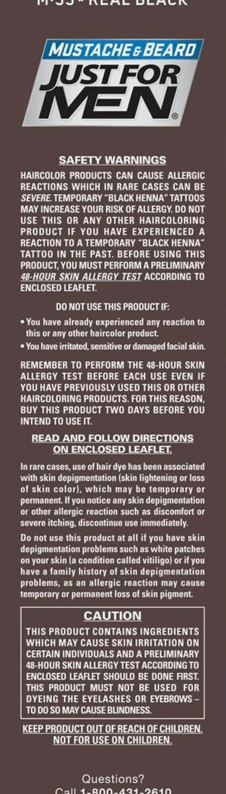 Just For Men - Mustache & Beard Color (Dark Brown)