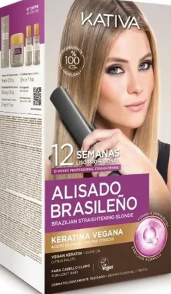 Kativa Alisado Brasilieno Brazilian Straightening Blonde - 225 ml