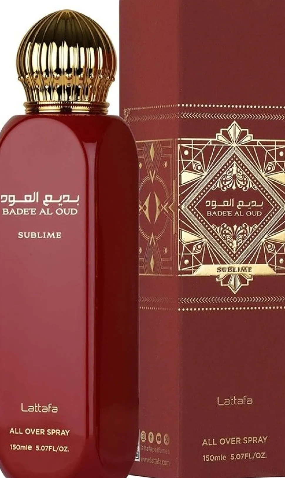 Lattafa All Over Spray Badee Al Oud Sublime EDP 150 ml