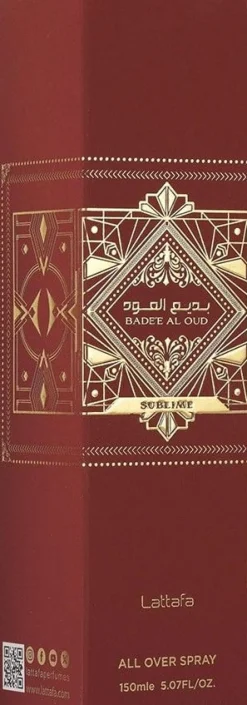 Lattafa All Over Spray Badee Al Oud Sublime EDP 150 ml
