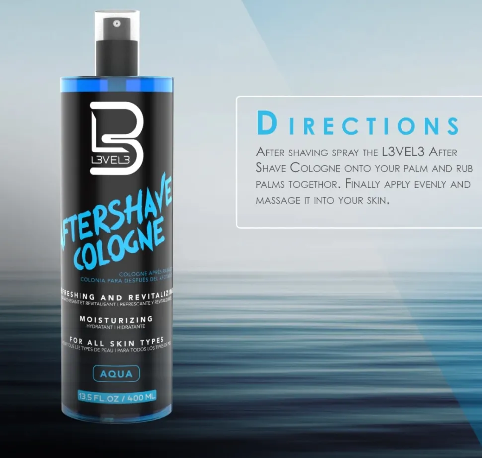 L3VEL3 - After Shave Spray Cologne Aqua 100 ml